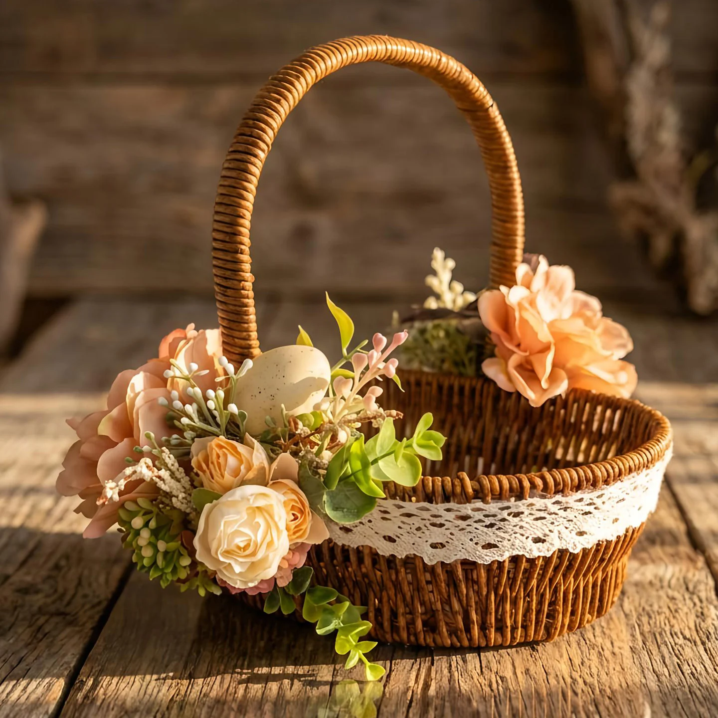 Koszyczek wielkanocny pastelowe love